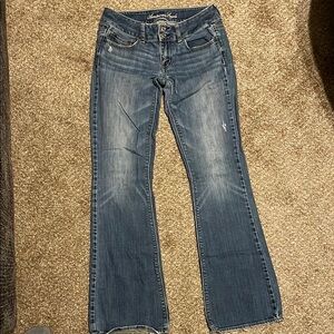 American Eagle Outfitters Women’s Dark Blue Flare Jeans